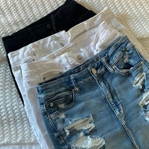 Jean Skirt Lot! All Small AE, John Galt PacSun